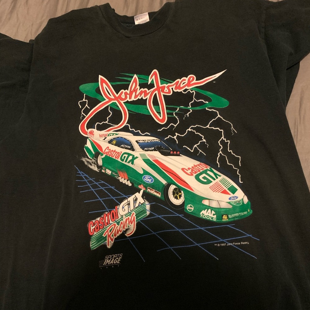 Vintage 1997 John Force NASCAR TShirt